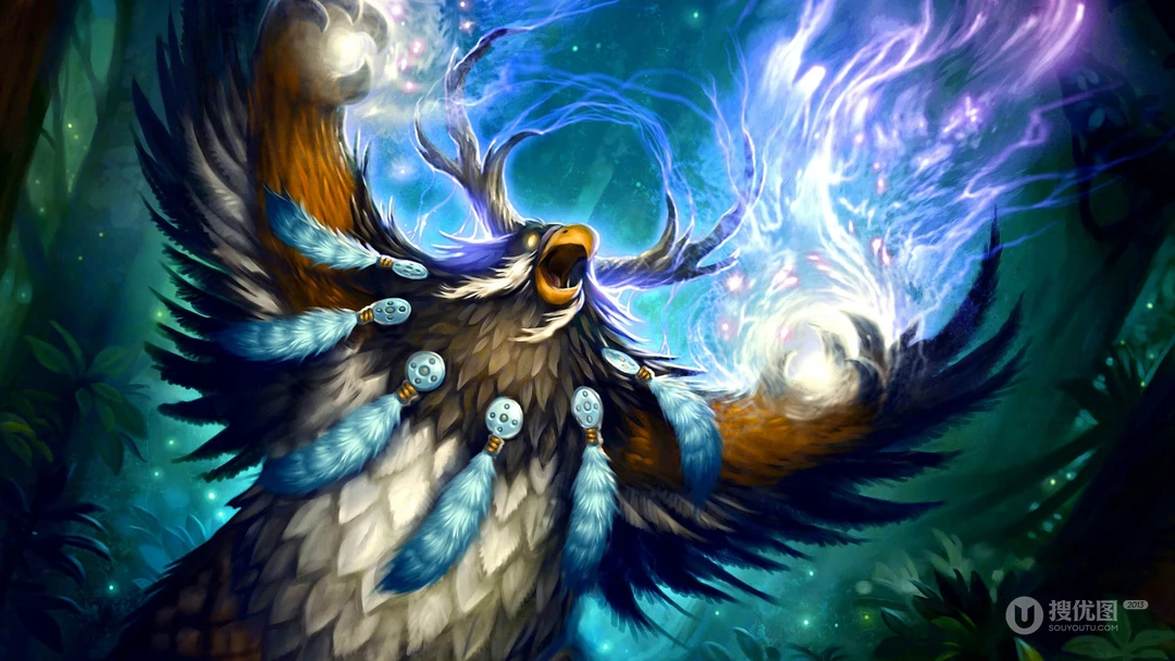 经典竞技游戏&ldquo;魔兽世界&rdquo;人物原型插画高清壁纸图片