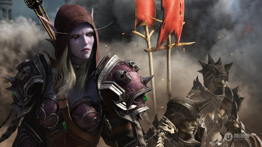 经典竞技游戏&ldquo;魔兽世界&rdquo;人物原型插画高清壁纸图片