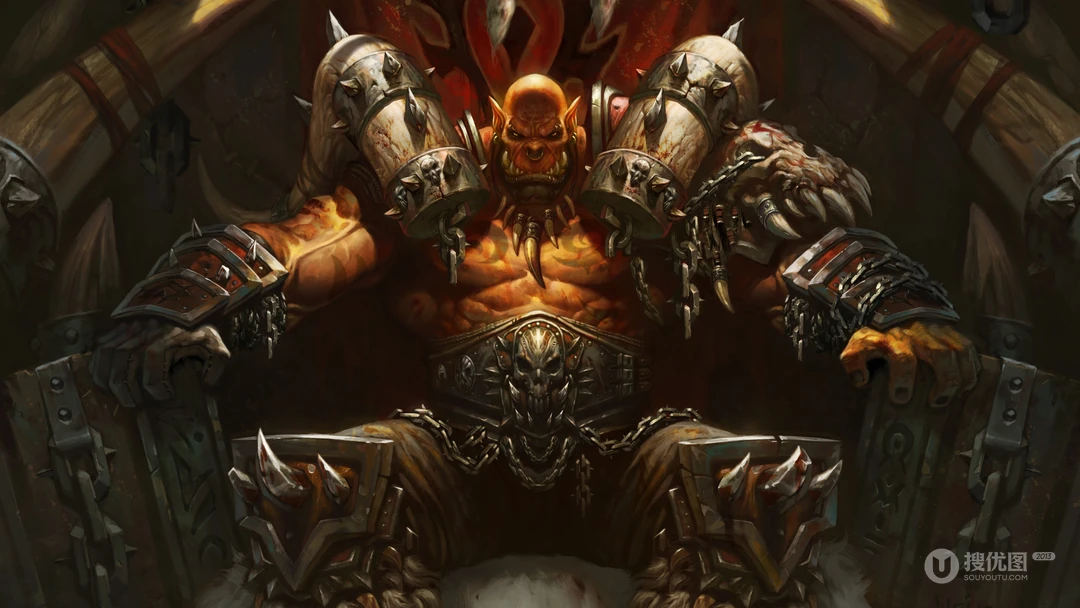 经典竞技游戏&ldquo;魔兽世界&rdquo;人物原型插画高清壁纸图片
