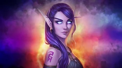 经典竞技游戏&ldquo;魔兽世界&rdquo;人物原型插画高清壁纸图片