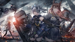 国产战略经营类手机游戏&ldquo;明日方舟&rdquo;超清插画桌面壁纸