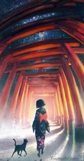 国内插画大神非常有个性的人物插画作品手机桌面壁纸