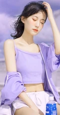骨感美，浅粉浅粉的苗条骨感纤细线条少女户外街拍美照