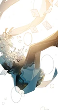 头戴花冠的二次元动漫少女超美插画图片