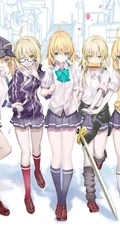 手机游戏FGO黑saber人物美图，精选二次元手绘黑saber人物插画图片