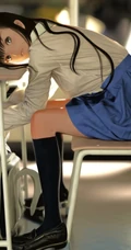 女高中生的校园生活图片，二次元动漫高中女生校园的一天美图