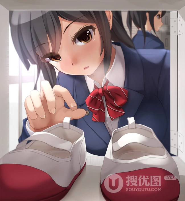 女高中生的校园生活图片，二次元动漫高中女生校园的一天美图