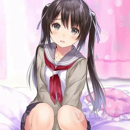 美好的校园生活，二次元动漫、卡通高中女生好看头像图片