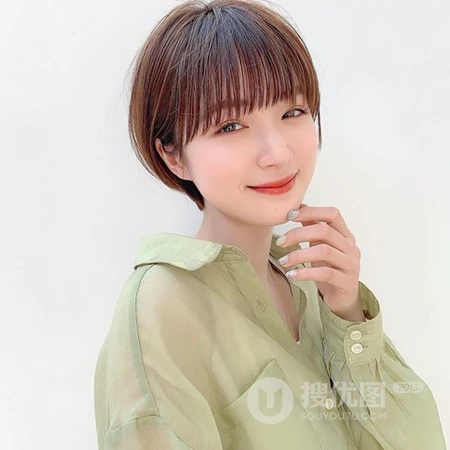 短发女生头像，清爽可爱的短发女生微信头像图片