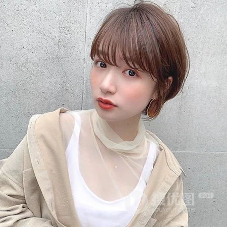 短发女生头像，清爽可爱的短发女生微信头像图片