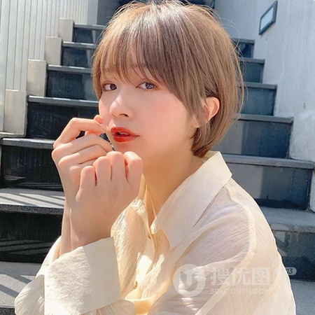 短发女生头像，清爽可爱的短发女生微信头像图片