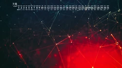 梦幻光影，光点，几何图形等简约日历壁纸图片-2020年7月日历壁纸精选
