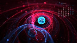 梦幻光影，光点，几何图形等简约日历壁纸图片-2020年7月日历壁纸精选
