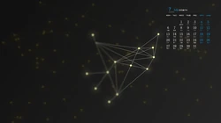梦幻光影，光点，几何图形等简约日历壁纸图片-2020年7月日历壁纸精选
