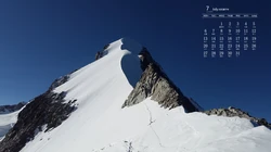 唯美的山山水水大自然景色日历壁纸，2020年七月日历桌面壁纸图片