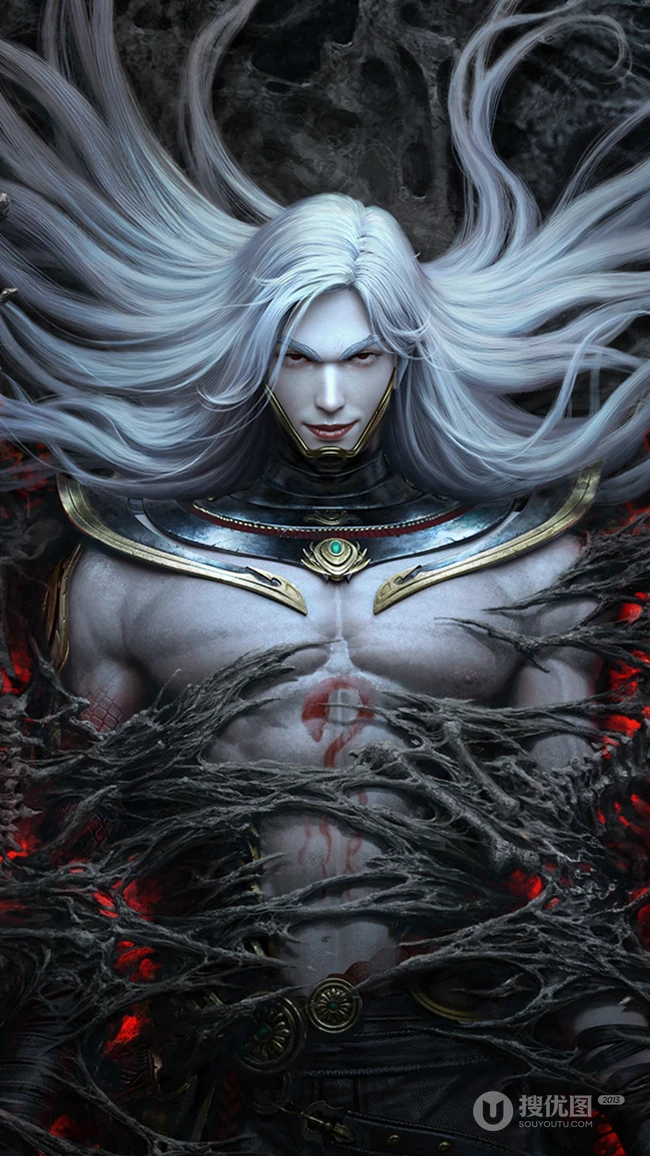 网易游戏&ldquo;镇魔曲&rdquo;职业阎煞霸气侧漏手机壁纸