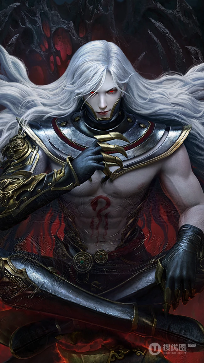 网易游戏&ldquo;镇魔曲&rdquo;职业阎煞霸气侧漏手机壁纸