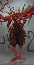 游戏《镇魔曲》职业小和尚圣修手机壁纸