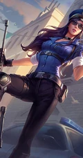 LOL皮城女警凯瑟琳，英雄联盟ADC人物凯瑟琳精选插画图集