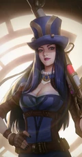 LOL皮城女警凯瑟琳，英雄联盟ADC人物凯瑟琳精选插画图集