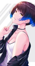 戴耳环，耳钉的美丽时尚动漫少女插画图集