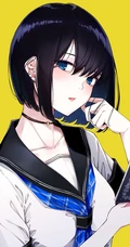 戴耳环，耳钉的美丽时尚动漫少女插画图集