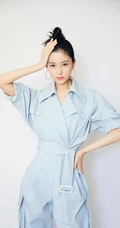 山东女明星王媛可连衣裤装清爽写真照