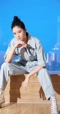 山东女明星王媛可连衣裤装清爽写真照