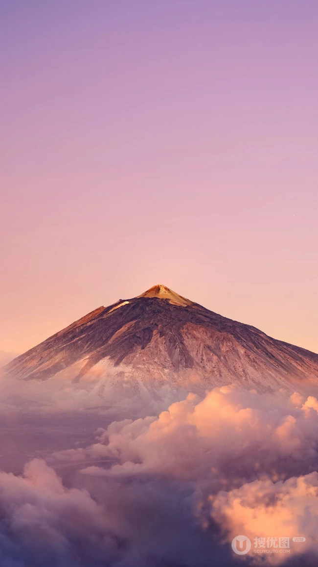 日本富士山，云上的高山等唯美山脉手机壁纸