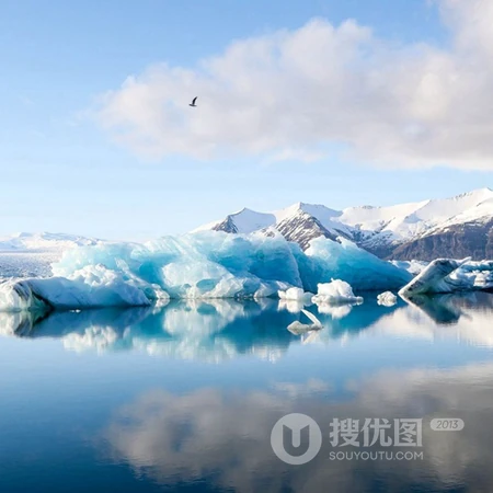 唯美好看的雪山，冰河，山脉等风景头像图片