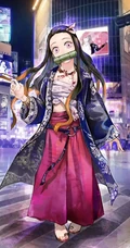 当鬼灭之刃的人物都穿上时尚，时髦的衣服来到了街上是什么样子的？