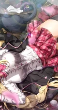 二次元动漫少女气质超短裙，以及可爱双马尾装扮感插画图片集