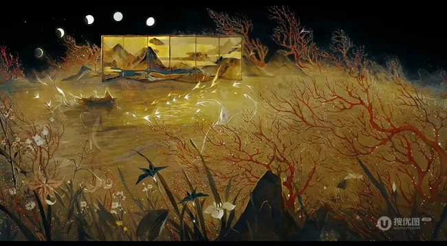 阴阳师精美场景插画图集，名画师笔下的阴阳师美图欣赏