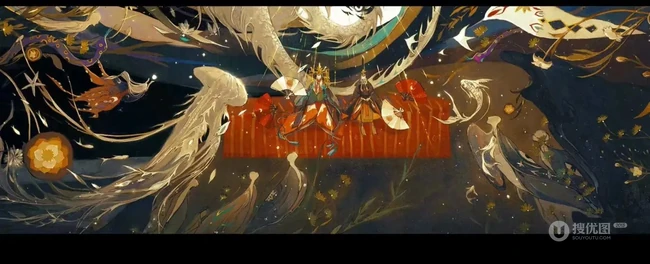 阴阳师精美场景插画图集，名画师笔下的阴阳师美图欣赏