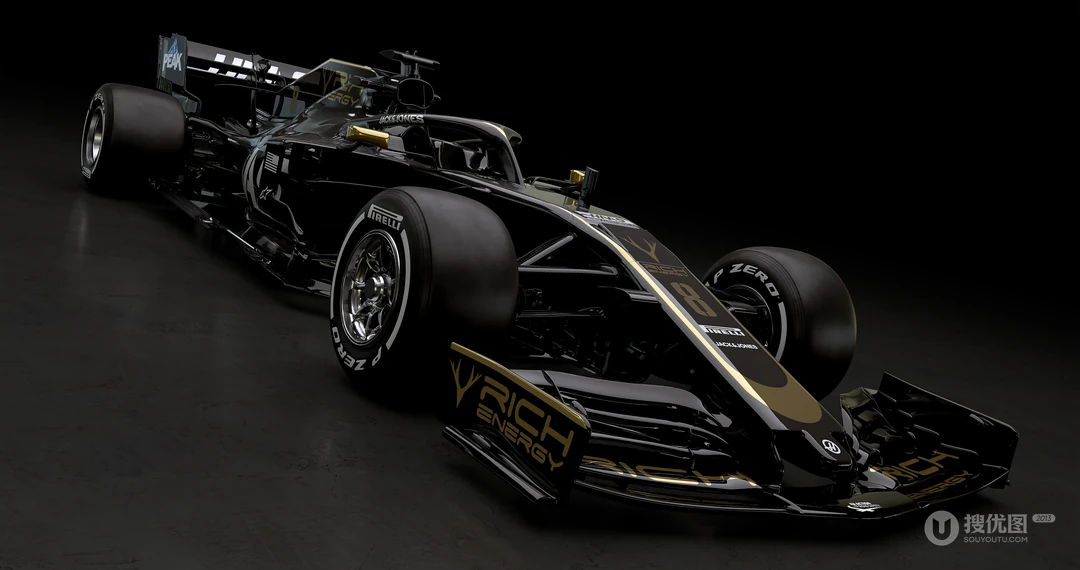 &ldquo;雷诺F1车队R.S.19&rdquo;黑黄涂装F1赛车桌面壁纸，酷不酷