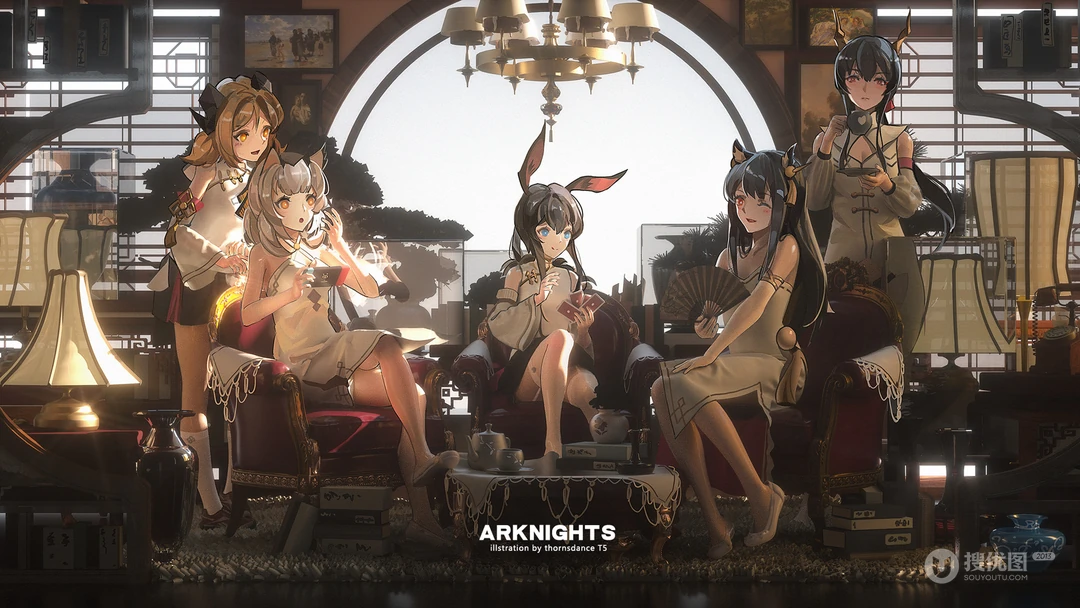 热门游戏&ldquo;明日方舟&rdquo;人物插画桌面壁纸合集，每一张都是经典