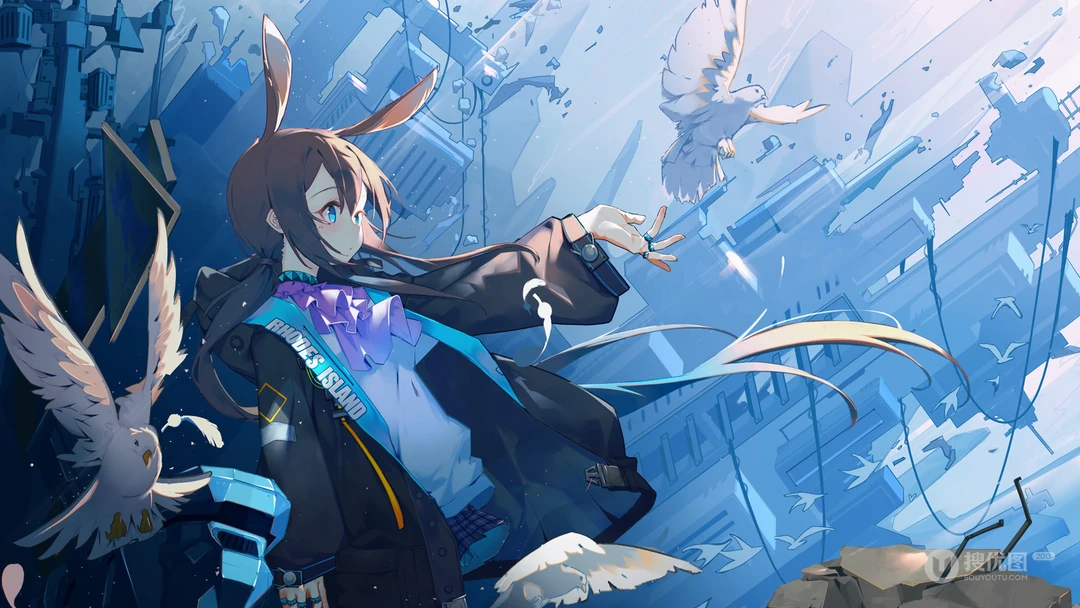 热门游戏&ldquo;明日方舟&rdquo;人物插画桌面壁纸合集，每一张都是经典