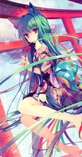 让人惊艳的和系动漫女生插画手机壁纸图片