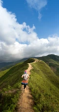 山顶小路等风景高清手机壁纸，走在上面一定心旷神怡。