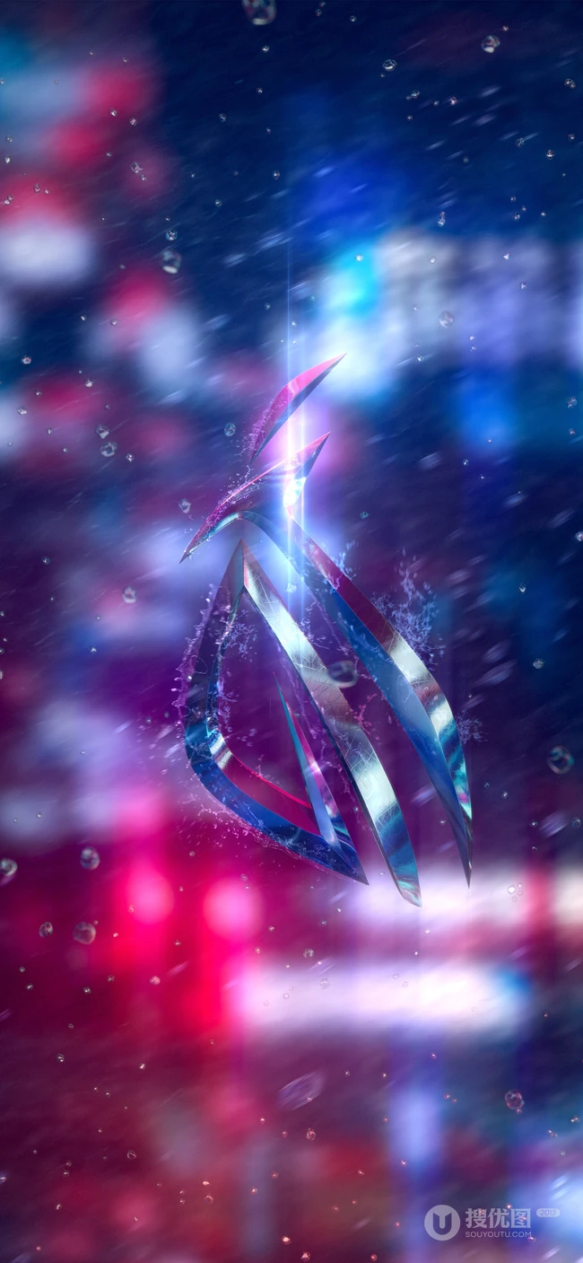 华硕旗下高端品牌&ldquo; ASUS ROG玩家国度&rdquo;LOGO创意手机壁纸