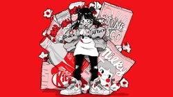 时尚前沿少女头像简约插画壁纸图片