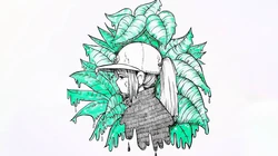 时尚前沿少女头像简约插画壁纸图片