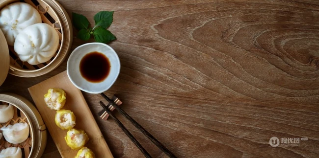 小蒸笼里的美食，广东早点之蒸饺，包子等美食图片 第3张