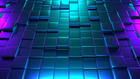 3D创意科技正方体图形桌面壁纸