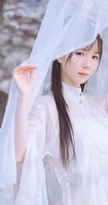 仙气飘飘古装汉服女生梨花树下唯美摄影写真图集