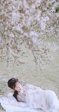仙气飘飘古装汉服女生梨花树下唯美摄影写真图集