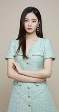 四川籍女生歌手徐艺洋夏日薄荷绿衣裙清新清新写真图片