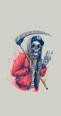 创意老虎，皮卡丘，死神，小黄人等图腾图案简洁卡通壁纸