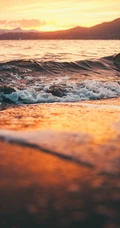 唯美的海滩摄影，夕阳照射的大海海面等风景壁纸合集