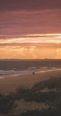 唯美的海滩摄影，夕阳照射的大海海面等风景壁纸合集